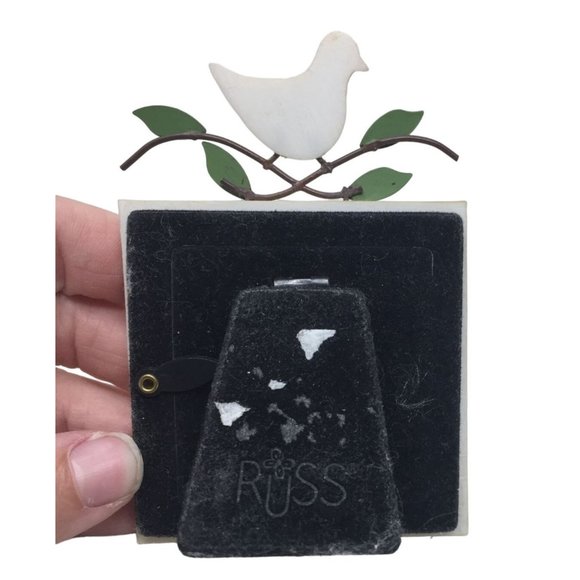 Country Gatherings "Forever Friends" BIrd on Photo Frame 1.75" Square Photo - Picture 3 of 6